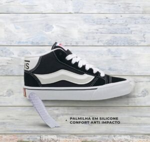VANS KNU MID BLACK WHITE